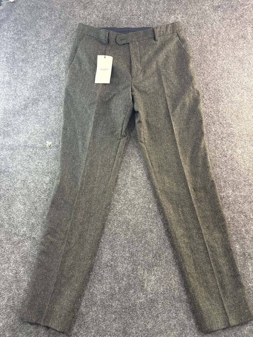 Octobre Éditions Carl Tweed Kaki Wool Trousers Size US 32